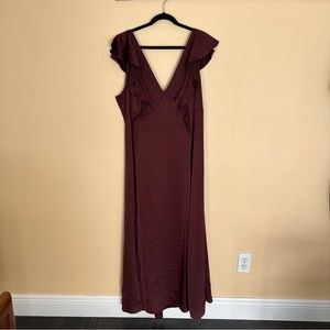 Burgundy Formal Dress | XL, fits like 16